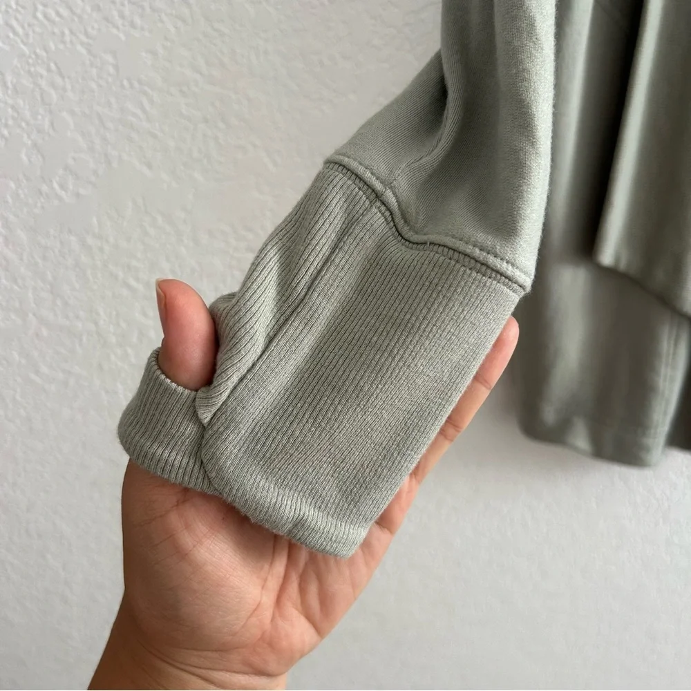 Athleta Nirvana Pranayama Minimalistic Mint Green Wrap Tencel Modal Cardigan - Picture 9 of 13